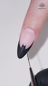 1.1M views · 41K reactions | How about start collecting some cute Halloween nail art ideas? Using #bornpretty Jelly Nude Gel:JN05 (ID56347) Pat Painting Gel:PP12 (ID56173) Reflective Glitter Flash Gel: RGF08 (ID53087) Shop here: https://bitly.ws/SSVG 殺 #nailart #allshineonme #naildesign #halloweennails #batmannails | Bornpretty | Facebook