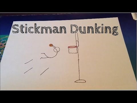 How to draw a stickman dunking