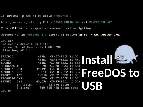 How To Install FreeDOS on a USB Stick