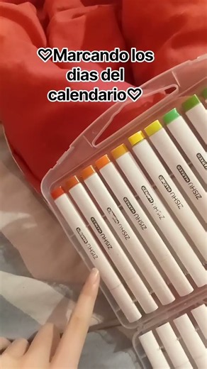 marcando los dias del calendario