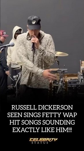 RUSSELL DICKERSON SINGS FETTY WAP SONGS‼️ #russelldickerson #fettywap #celebritynews #shortsfeed
