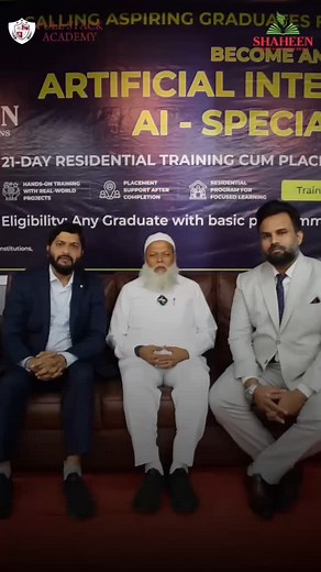 Full Stack Academy on Instagram: "🌟 *Great Opportunity For all Graduates across India*🌟 🚀*Join 21 Days Residential Training and Placement support on AI SPECIALIST* 🚀 Organizer: SHAHEEN GROUP OF INSTITUTIONS, located head quarters at Bidar. www.shaheengroup.org Trained by Full Stack Academy – a trusted institution based in Hyderabad. www.fullstackacademy.in *Registration*: *https://fullstackacademy.in/artificial-intelligence-ai-specialist* 🚀 Become an ARTIFICIAL INTELLIGENCE Specialist in Ju