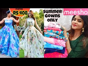 Meesho Gowns/Maxi dresses haul | Summer Gowns/ Maxi dresses Online | Dress haul 2021 | #Meesho