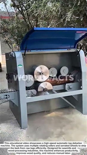 High-Speed Log Debarker Machine – Automatic Wood Peeling System