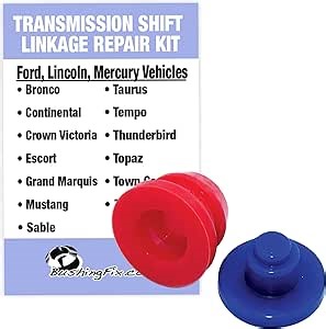BushingFix FA1Kit Transmission Shift Linkage Repair Kit, Automatic Transmission Shift Linkage/Rod Kit compatible with Ford, Lincoln, and Mercury Models, Shift Linkage Bushing Easy Repair Replacement