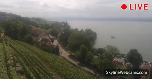 【LIVE】 Webcam Meersburg - Bodensee | SkylineWebcams