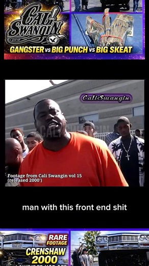 Gangster vs Big Skeat on Crenshaw #lowriders #caliswangin