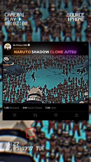 Naruto Shadow Clone Jutsu #naruto #anime #shorts