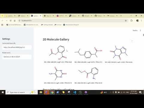 Drug Discovery AI local run using Lemonade App