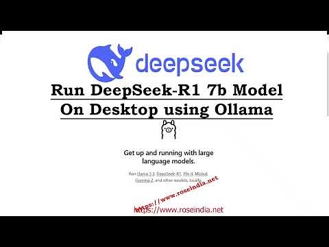 Run DeepSeek-R1 7b Model On Desktop using Ollama | Test DeepSeek-R1 7b Model On Desktop | Gen AI