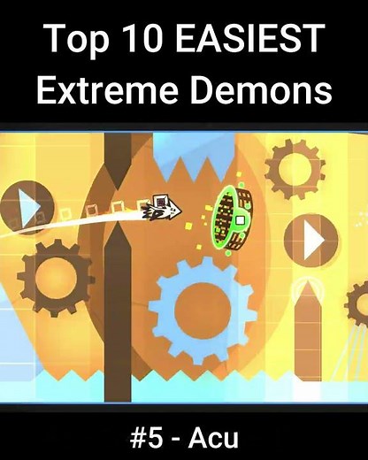 Top 10 EASIEST Extreme Demons (AREDL) #geometrydash #gd #gaming #games #electronicmusic #gameplay