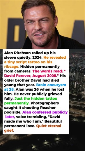 Alan Ritchson's Hidden Tattoo Honors His Lost Brother—One Permanent Reminder Never Healed