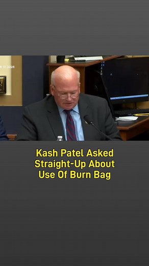 158K views · 1.8K reactions | Kash Patel Asked Straight-Up About Use Of Burn Bag To Destroy Crossfire Hurricane-Related Documents #KashPatel #Asked #StraightUp #About #Use #BurnBag #Destroy #CrossfireHurricane #Related #Documents | FloridaHillbilly | Facebook