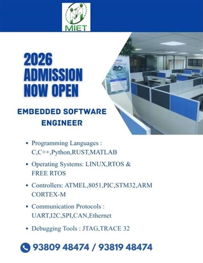 2026 Admission Open! Embedded Software Engineer program. Join now – limited seats available.