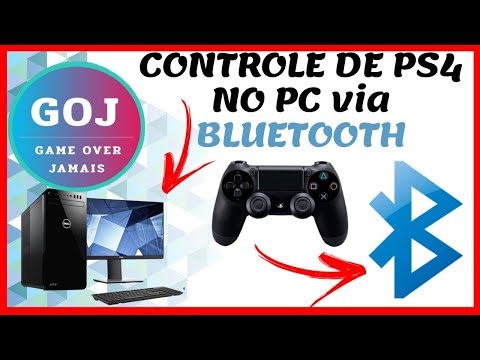 COMO JOGAR COM CONTROLE DE PS4 NO PC OU NOTEBOOK - VIA BLUETOOTH !!!