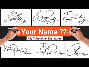✔️ Signature Examples For My Name | Best Signature For My Name | Signature Style