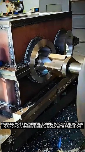 4.4K views | Worlds Most Powerful Boring Machine in Action Grinding a Massive Metal Mold with Precision #boaringmachine #metalwork | CraftMasters Guild | Facebook