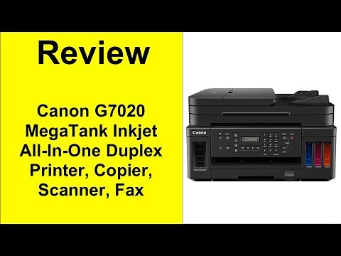 Setup of Canon G7020 MegaTank inkjet All-In-One printer