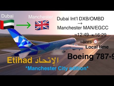 FS Advanced flight from Dubai DXB/OMDB to Manchester MAN/EGCC