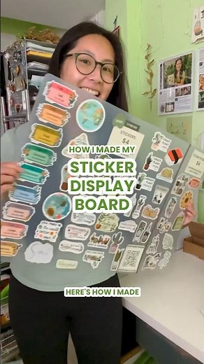 How I Made my Sticker Display Board