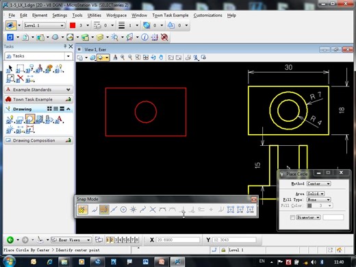 Microstation v8自学视频_（精确绘图---_二维练）习1