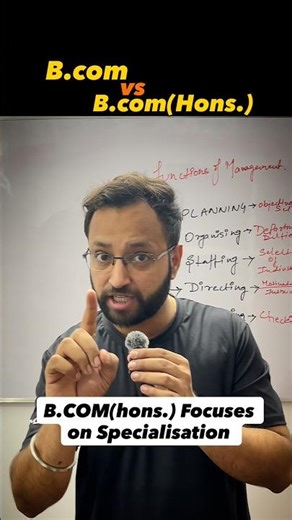 Bcom vs Bcom(H) | confusion | Career after 12th | Commerce students