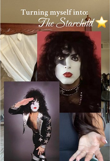 I should’ve gotten white powder! #starchild #kiss | kiss makeup