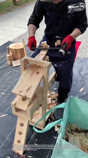 Traditional Wood Shaving Tool Creates Perfect Thin Strips by Hand