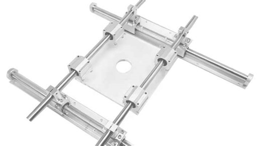 20mm 3 Axis XYZ Table Linear Guide Rails Kit Slab Flattening Router Surfacing Facing Jig Router Sled Linear Rail Set DIY