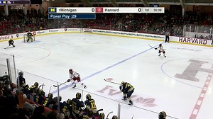 Highlights from tonight's 4-3 overtime thriller at Harvard | Michigan Hockey