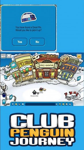 Club Penguin Journey: New Weekly Pin! Droid Pin (4th May - 11th May)