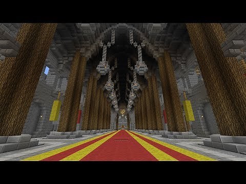 Minecraft Building Tutorials - Castle Grand Hall