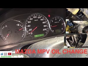 Mazda MPV oil change - Mazda MPV Ölwechsel - Mazda MPV diesel