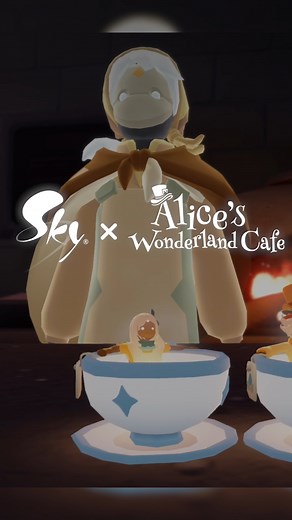 This and yap, but with who? 💬 🫖 Today is the last day to play #SkyxWonderland, Sky kids! We hope you have all enjoyed Alice's Wonderland Cafe. ✨ | Sky: Children of the Light
