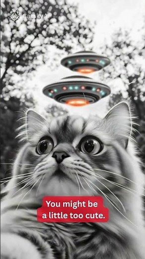 I knew my cuteness would get me abducted! 👽🐱📸 #cat #aliens
