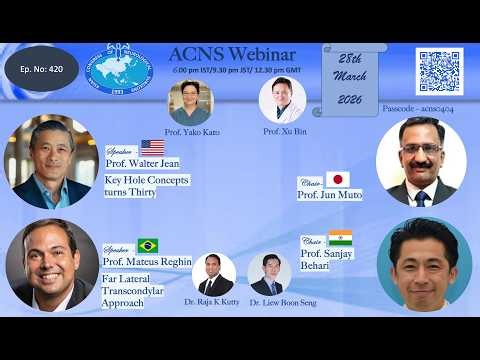 ACNS Webinar -Mar 28 -Microsurgery of AVM & Animal Models of Meningiomas