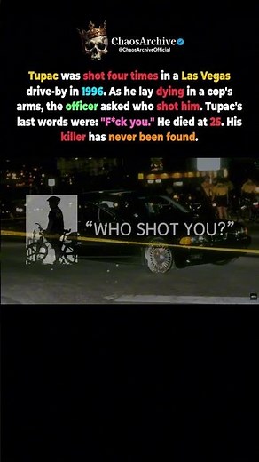 Tupac's Last Words And His Killer Still Free.