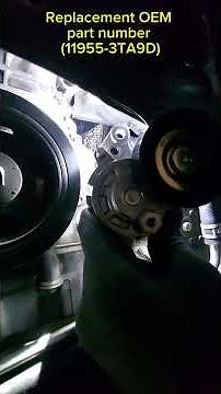 Tensioner pulley and serpentine belt replacement in 2013 - 2018 Nissan Altima