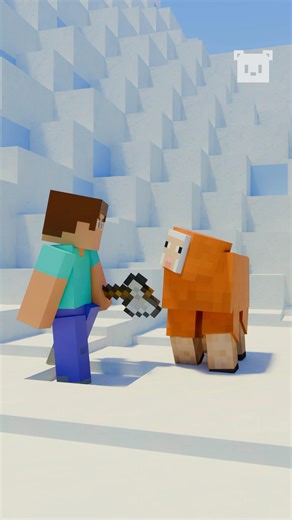 Sheep saved me from freezing | Minecraft Animation