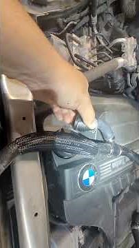 BMW X5 Replacing coolant reservoir line. #diy #automotive