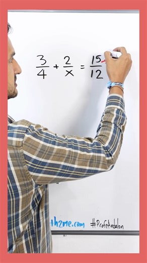 17K views · 311 reactions | Ecuaciones con x en el denominador #algebra #profe | Math2me | Facebook