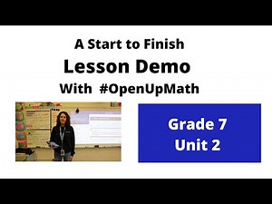 Open Up Resources 6-8 Math | Lesson Demo | Grade 7 Unit 2 Lesson 11 | Teacher Vlog