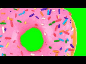 PINK DONUTS! 8 x Donut animations on green screen - VFX for video Editing #meme #VFX