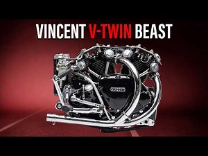 How 55 HP Made the FASTEST Bike of 1948 — The Vincent Black Shadow V-Twin Engine