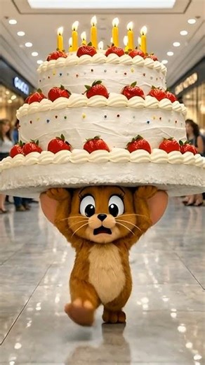 Little Jerry 🐭 didn't seek revenge _ he chose kindness #animals #ai #kindness
