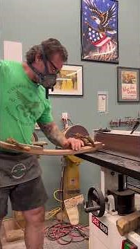 Rough shaping the rockers on the Sam Maloof inspired rocking chair. #diy #woodworking #wood #maker