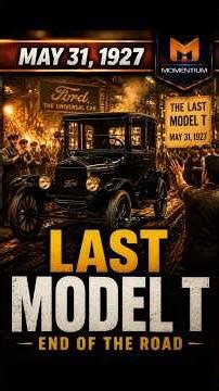 May 31, 1927 Ford's Model T - The Car That Changed Everything #FordModelT #ModelT #Ford