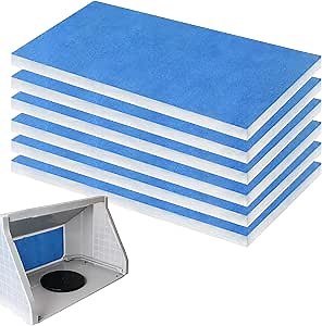 U0U 6 Pieces Paint Booth Filters,Portable Spray Booth Filter, Paint Booth Exhaust Filters for Replace Airbrush Spray Booths Paint Booth