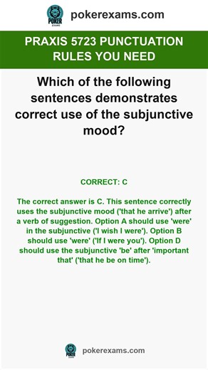 Praxis 5723 Punctuation Rules You Need | Boost Your Writing Score #praxistipps #praxistest #praxis