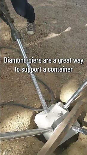 Diamond Pier Installation | Container Foundation